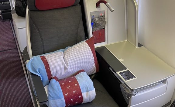 Austrian Airlines business class seat