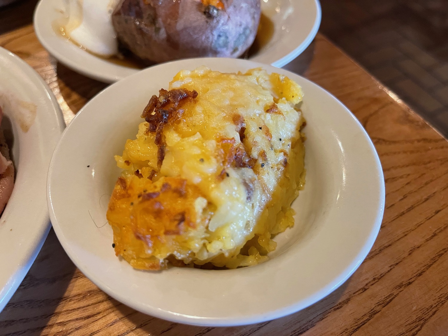 a plate of food on a table