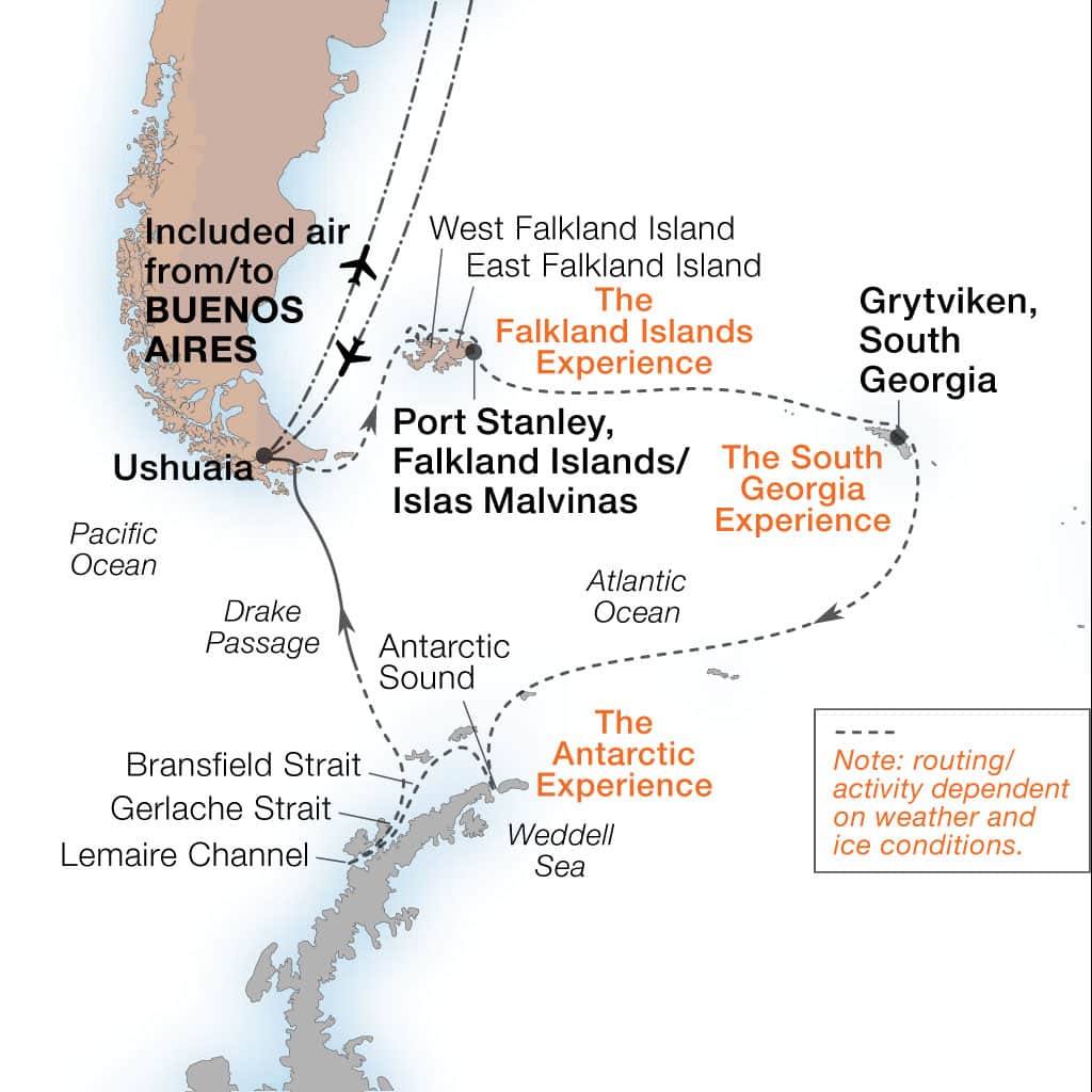 a map of the south georgia islands