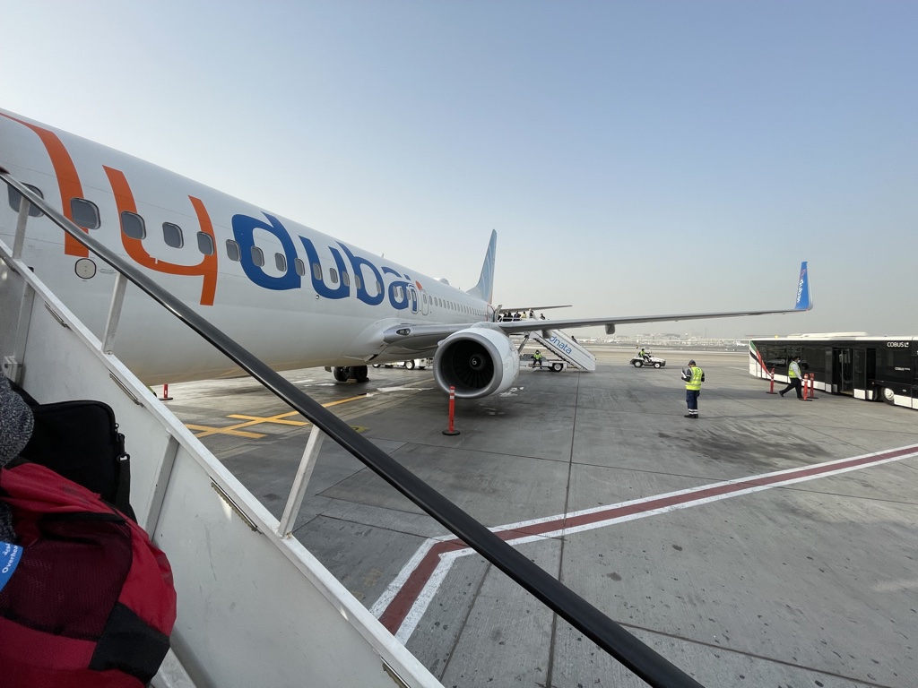 FlyDubai Dubai International Airport Terminal 2 staircase