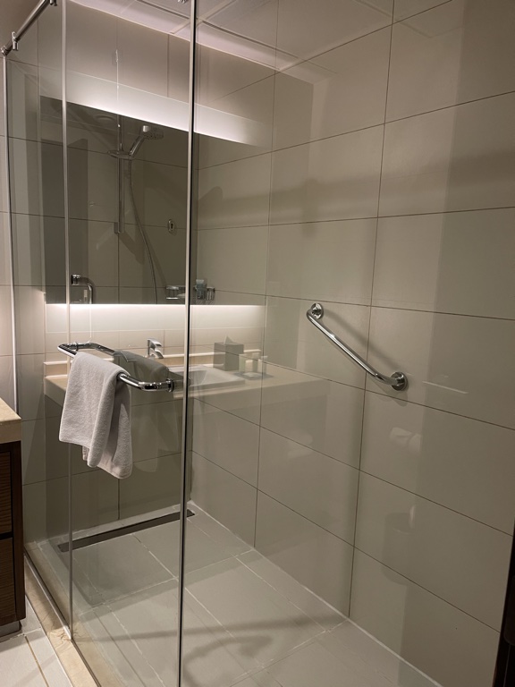 Hyatt Place Dubai Al Rigga master shower