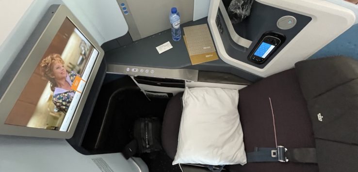 KLM Amsterdam Dubai KL427 787-10 business class seat