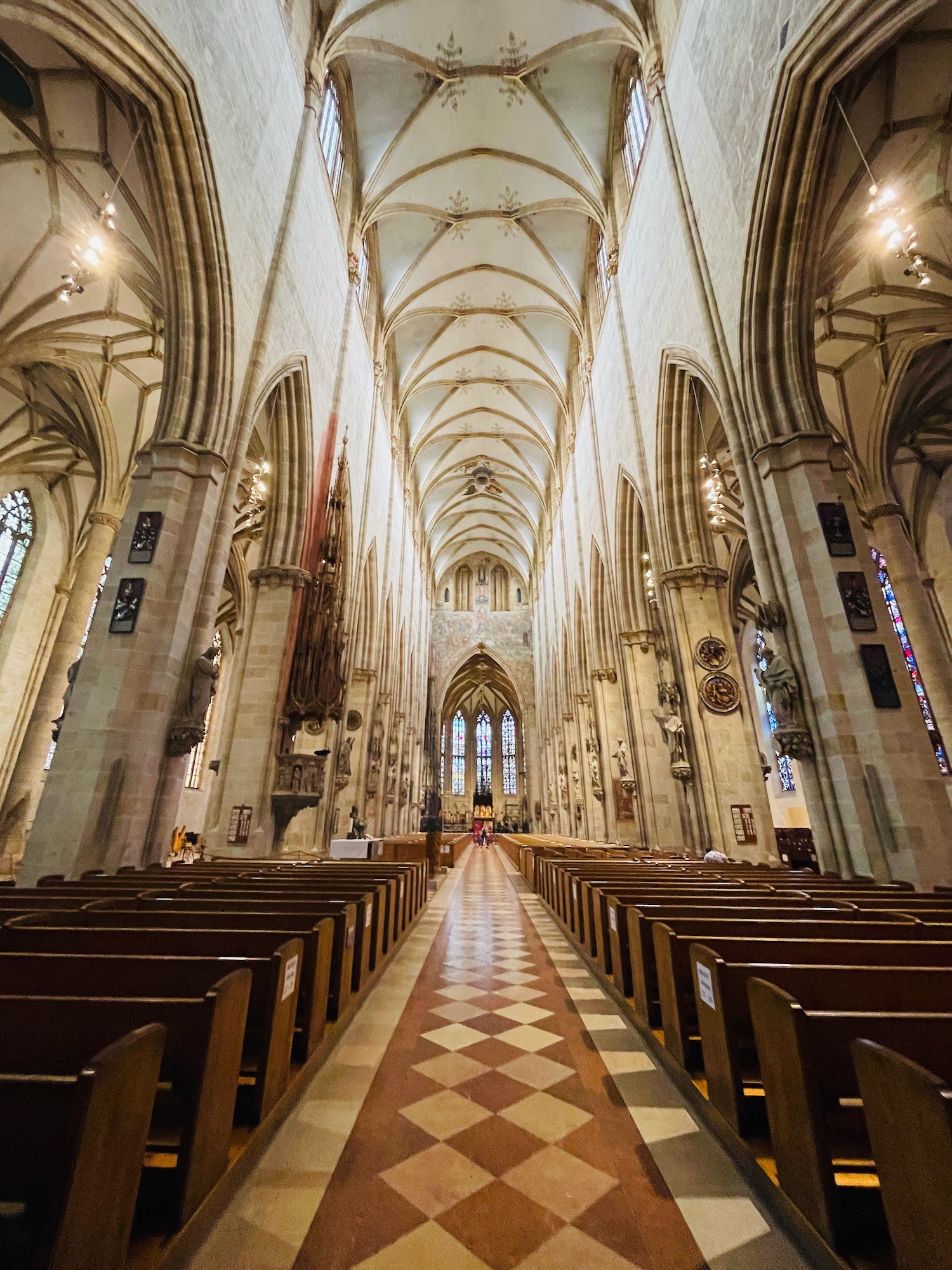 a inside of a church