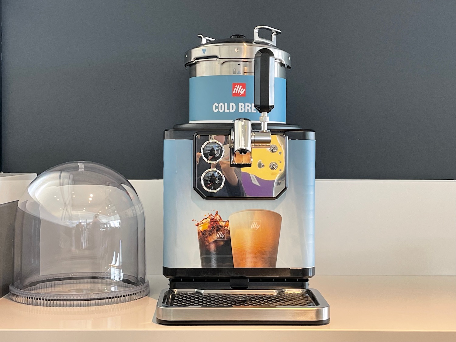 a coffee machine on a counter