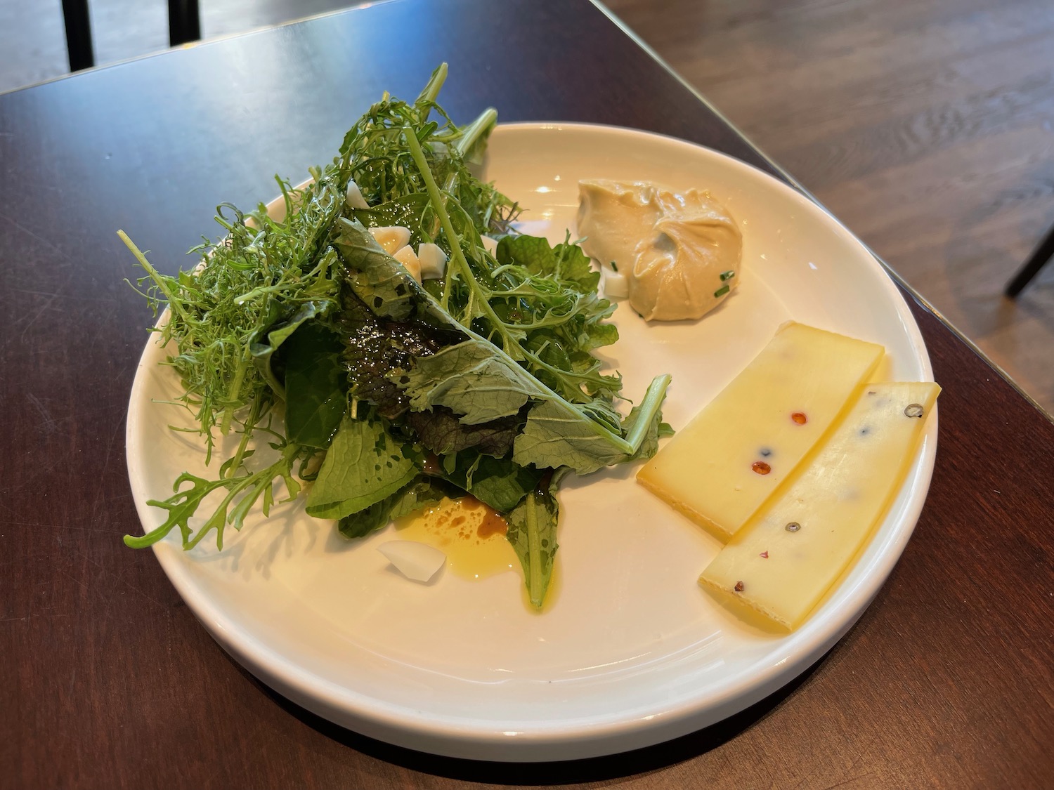 a plate of food on a table