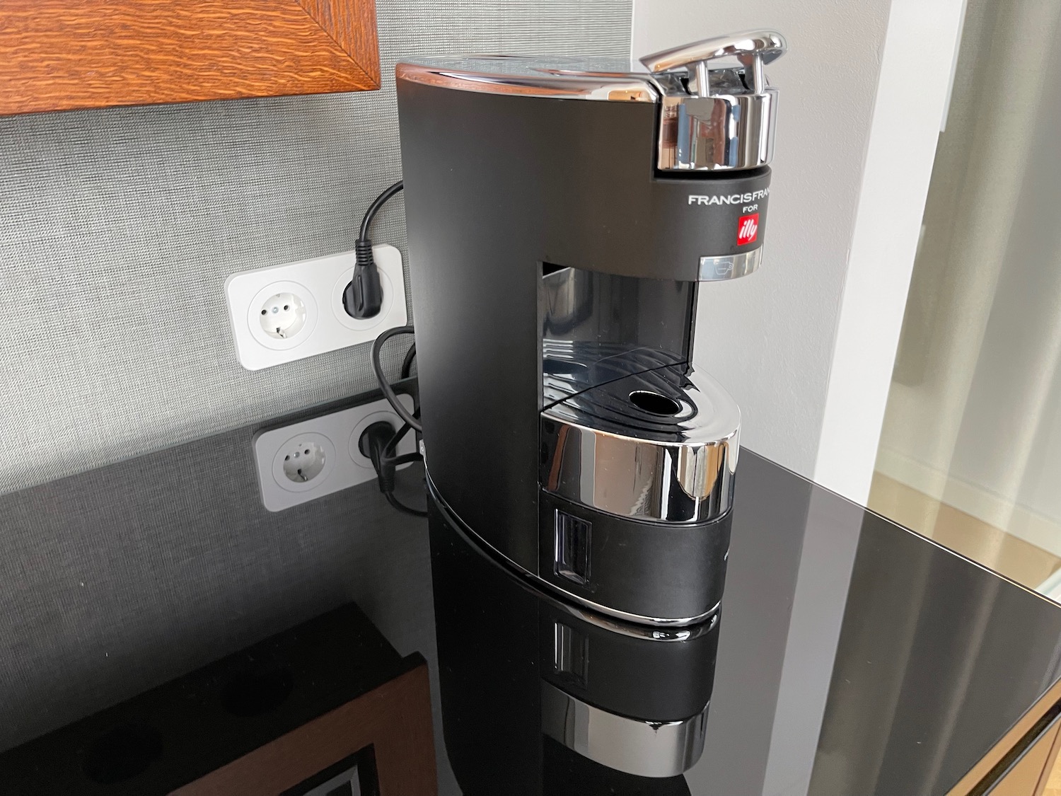 a coffee maker on a counter