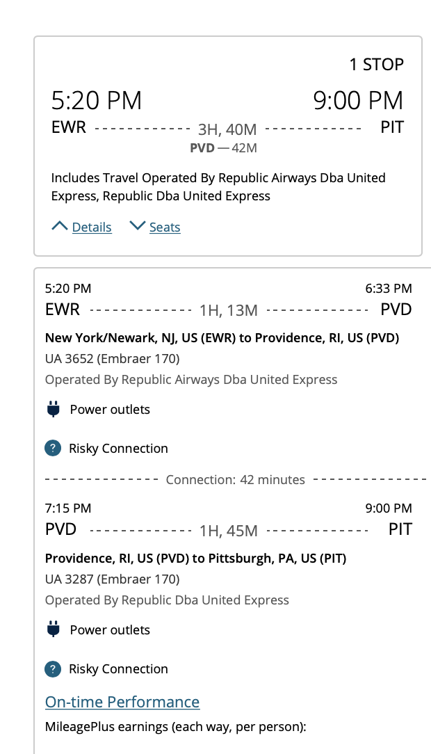 The &quot;Fake&quot; United Airlines Flight No Agent Could Book&#8230; &#8211; Live and Let&#039;s Fly EWR PVD