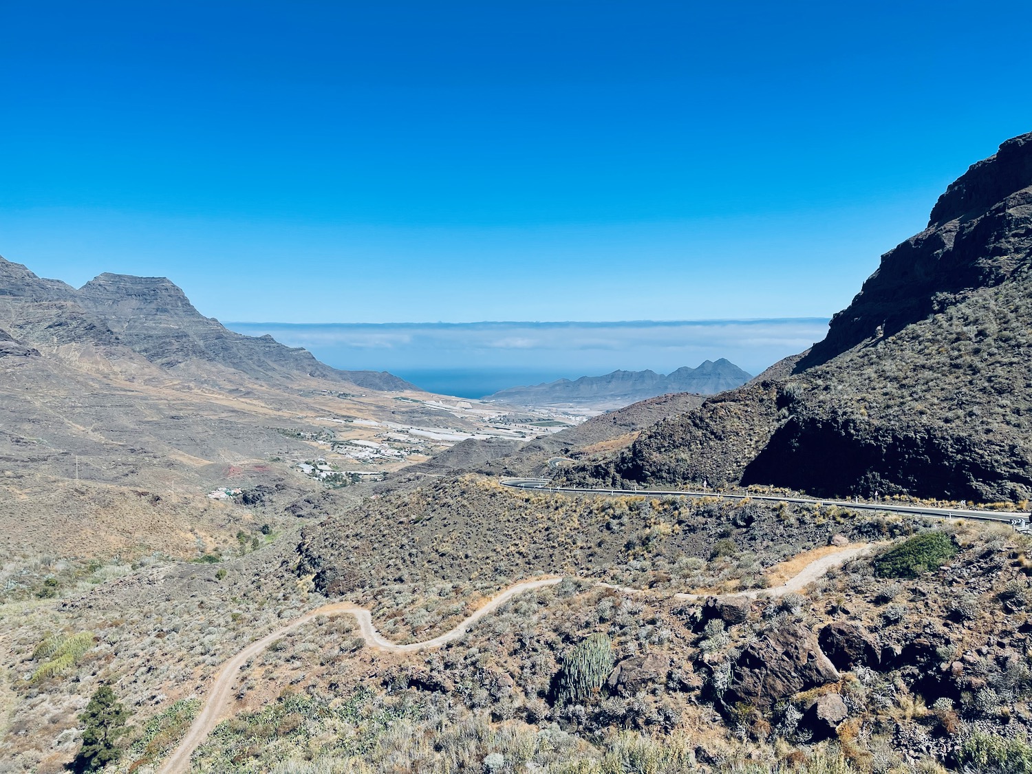 a road in a valley