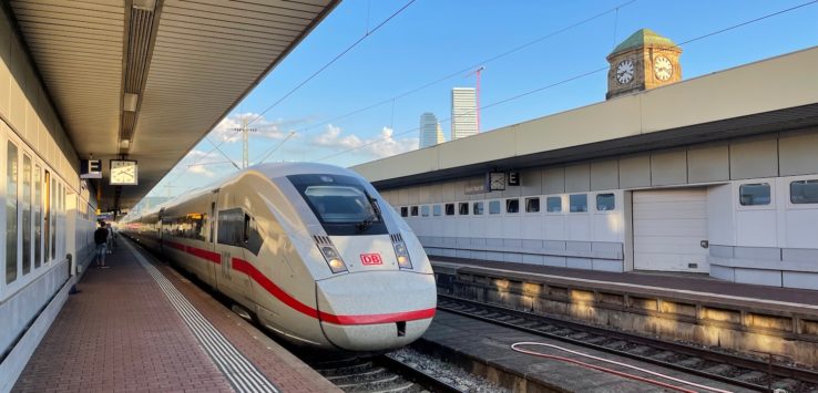 a train at a station