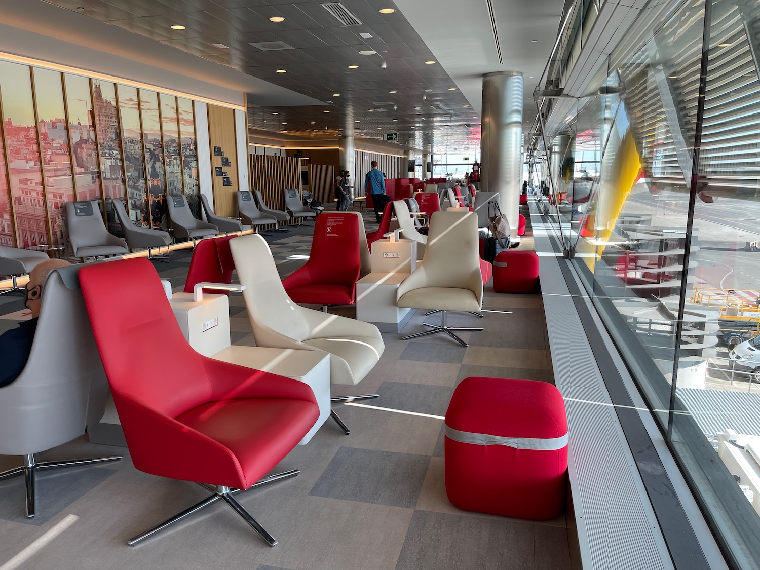 a group of chairs in a room