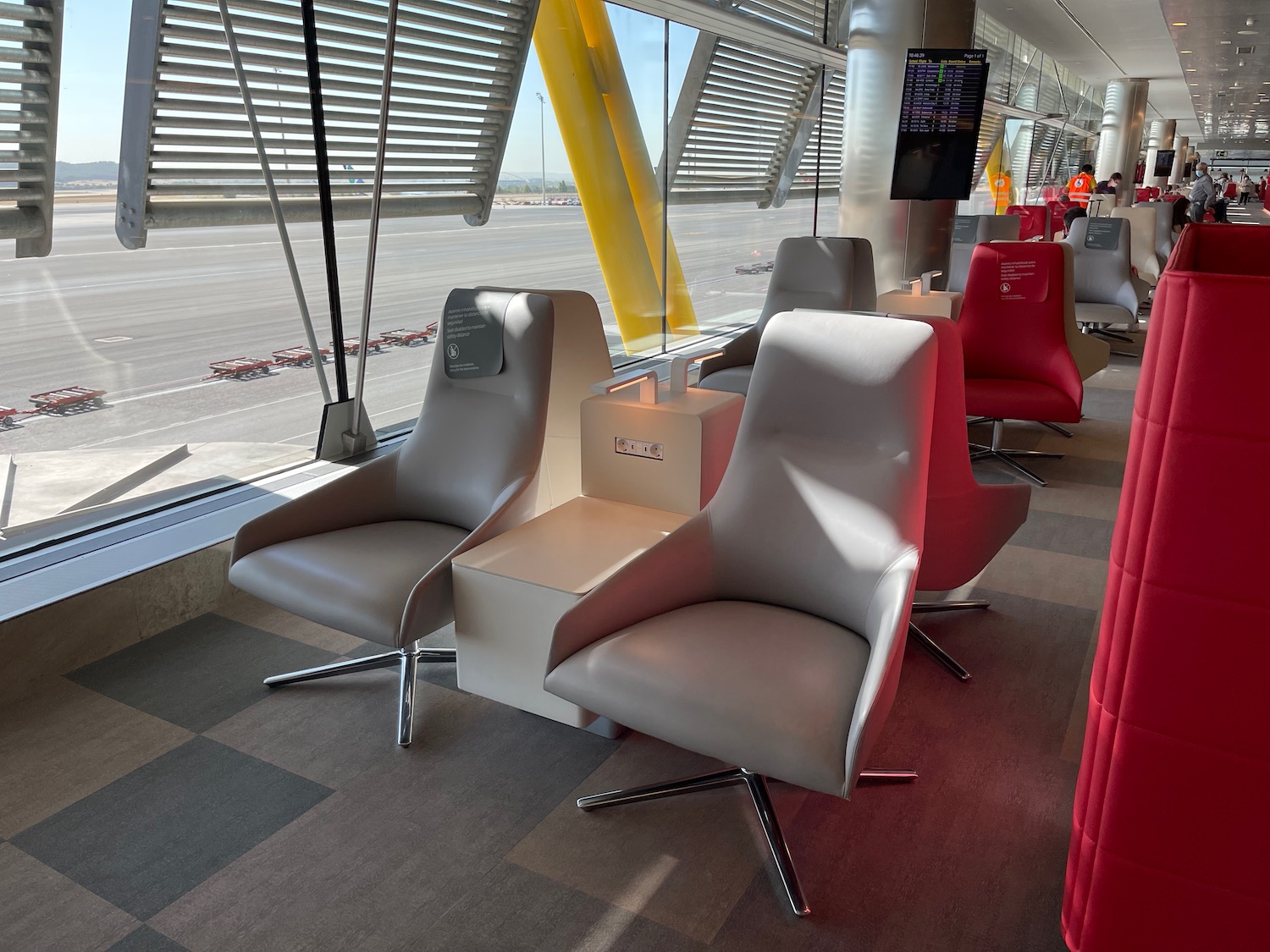 a group of chairs in a room