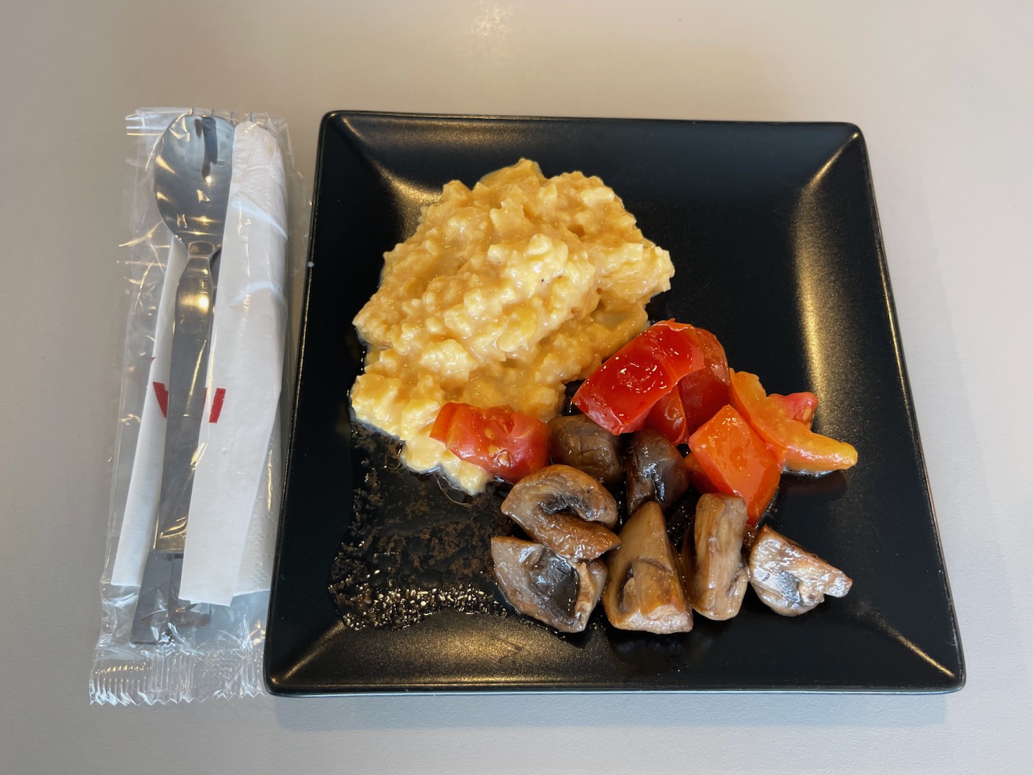 a plate of food on a table