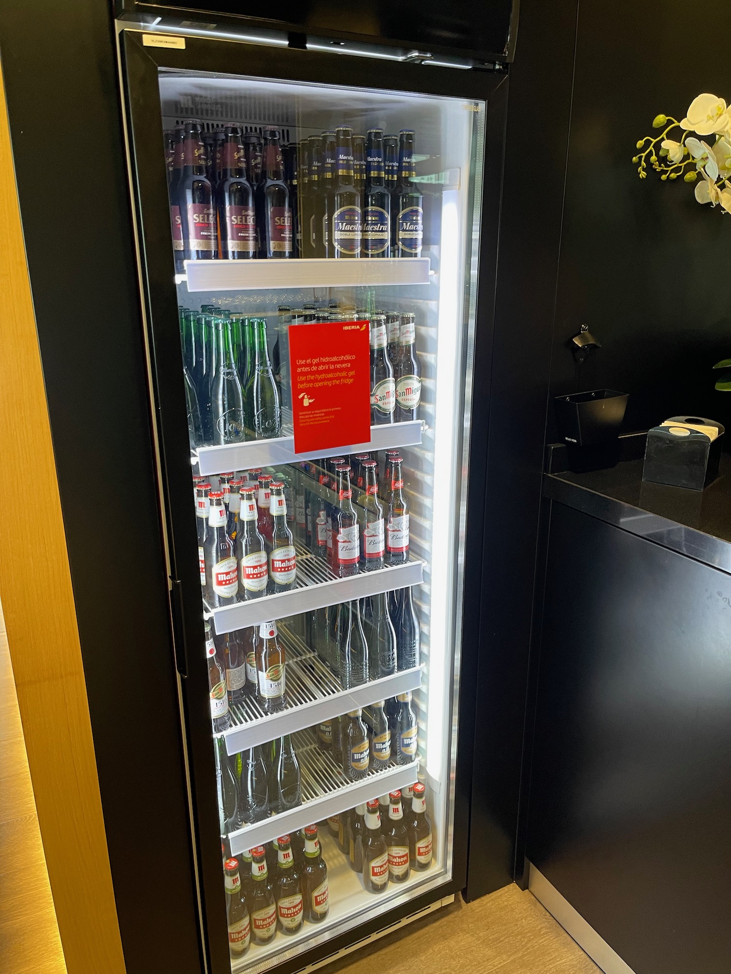 a refrigerator full of beer