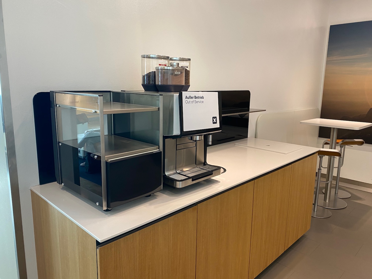 a coffee machine on a counter