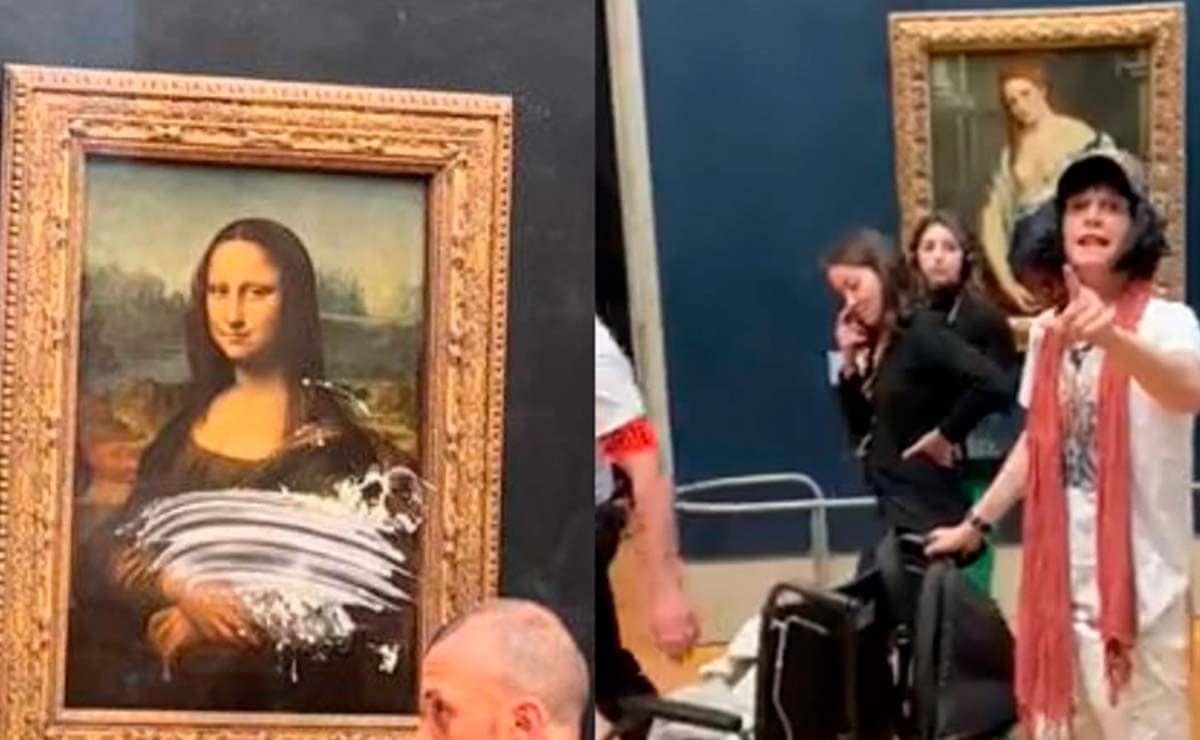 a collage of a painting of a woman in a wheelchair