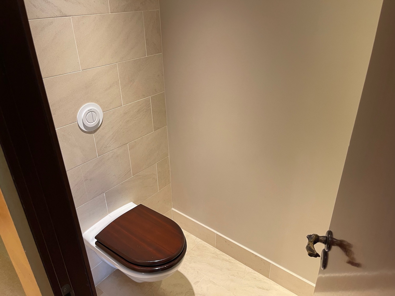 a toilet in a bathroom