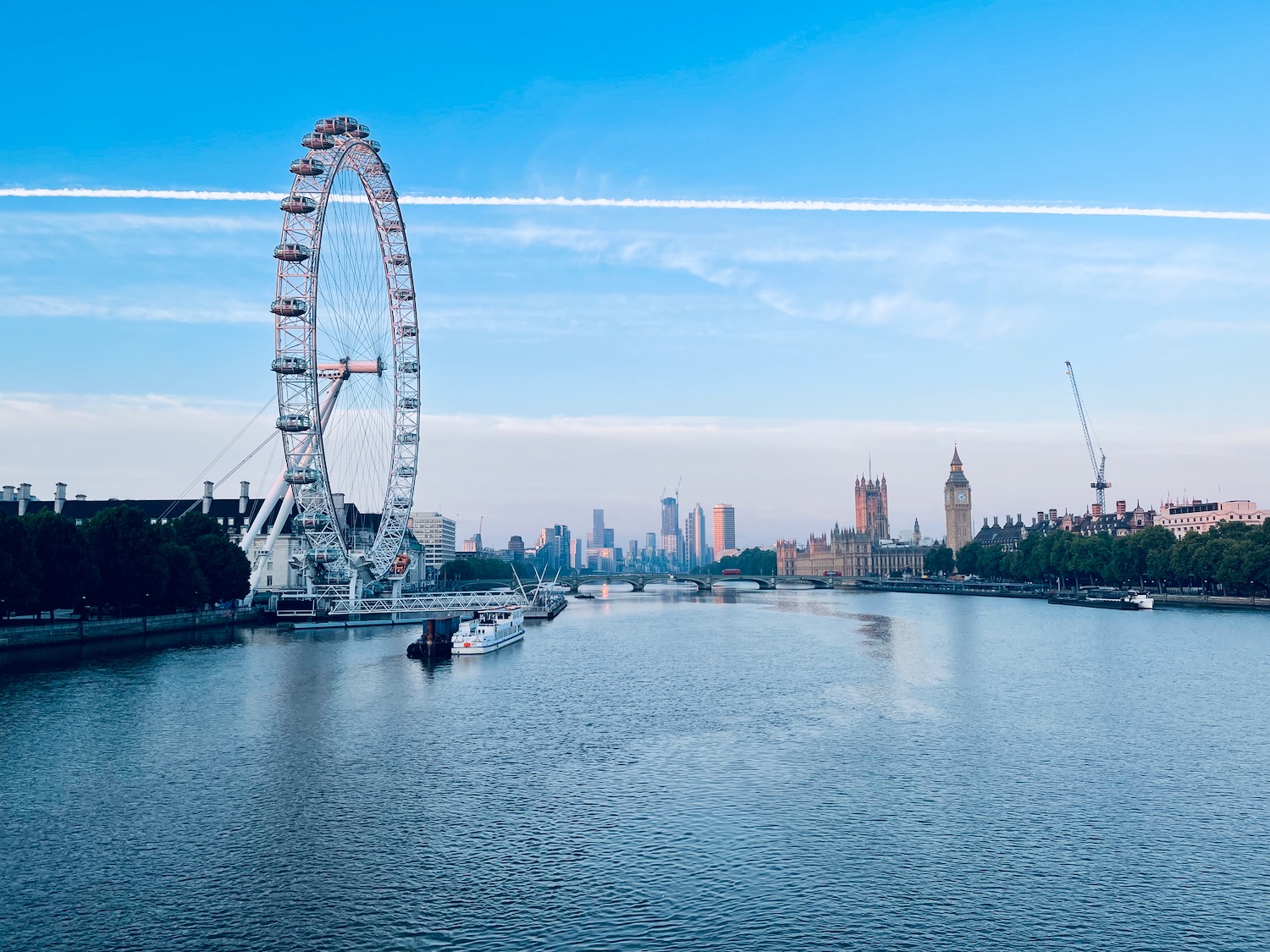 a large ferris wheel next to a body of water