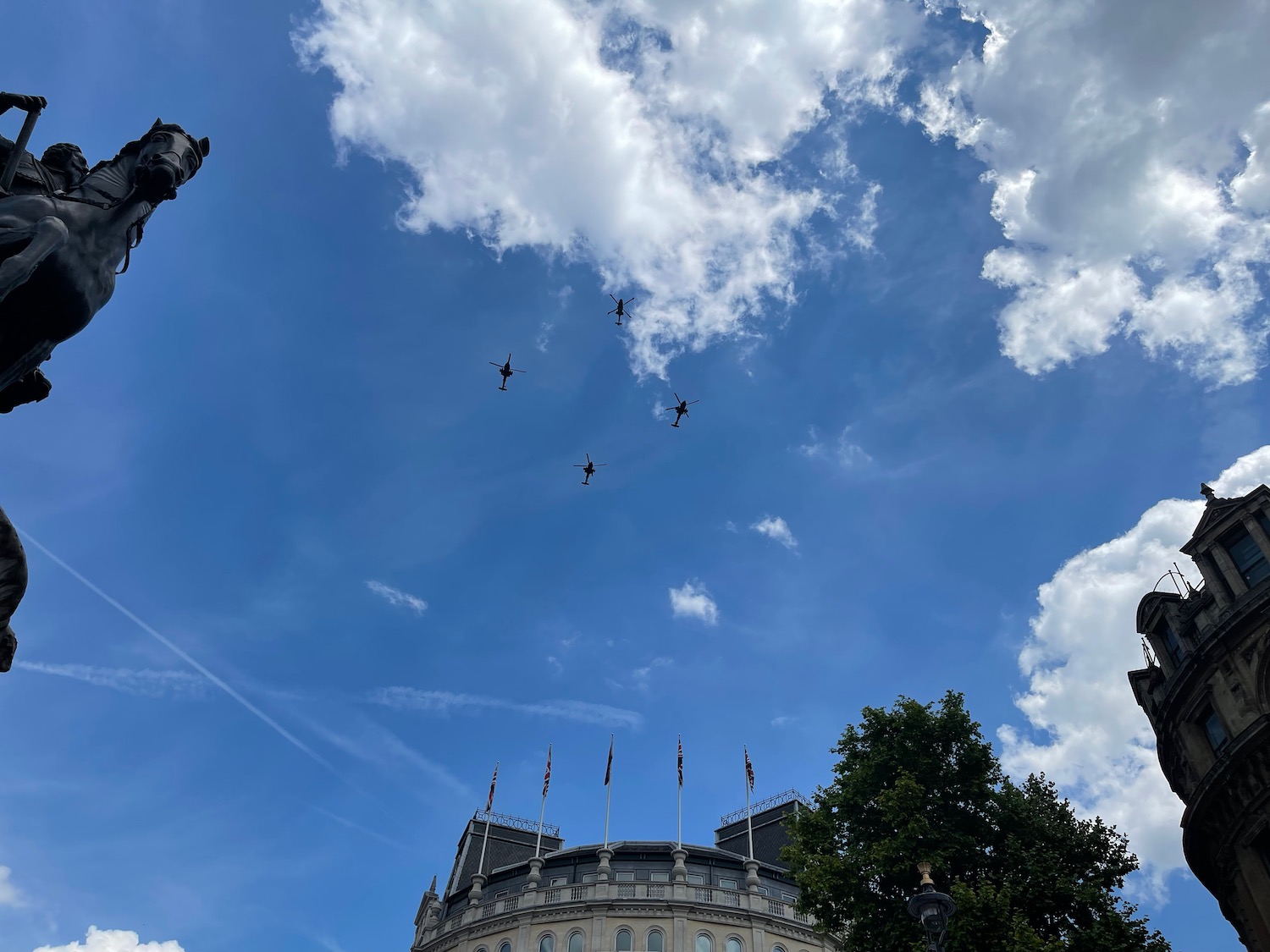 a group of airplanes flying in the sky