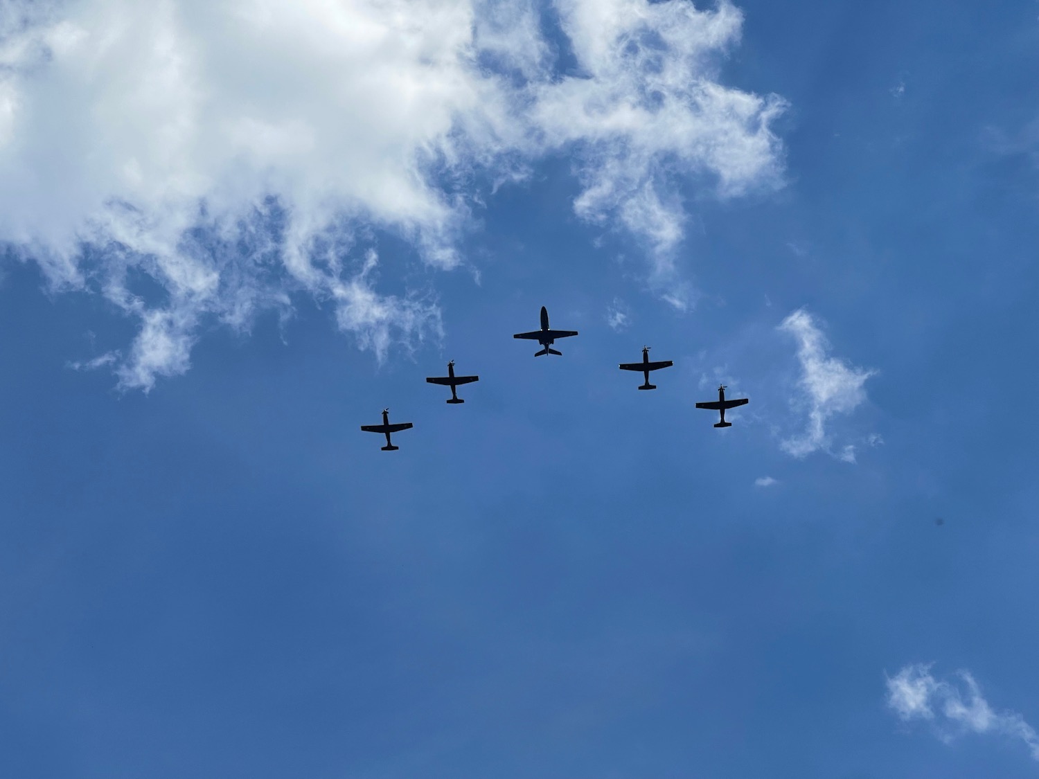 a group of airplanes flying in the sky