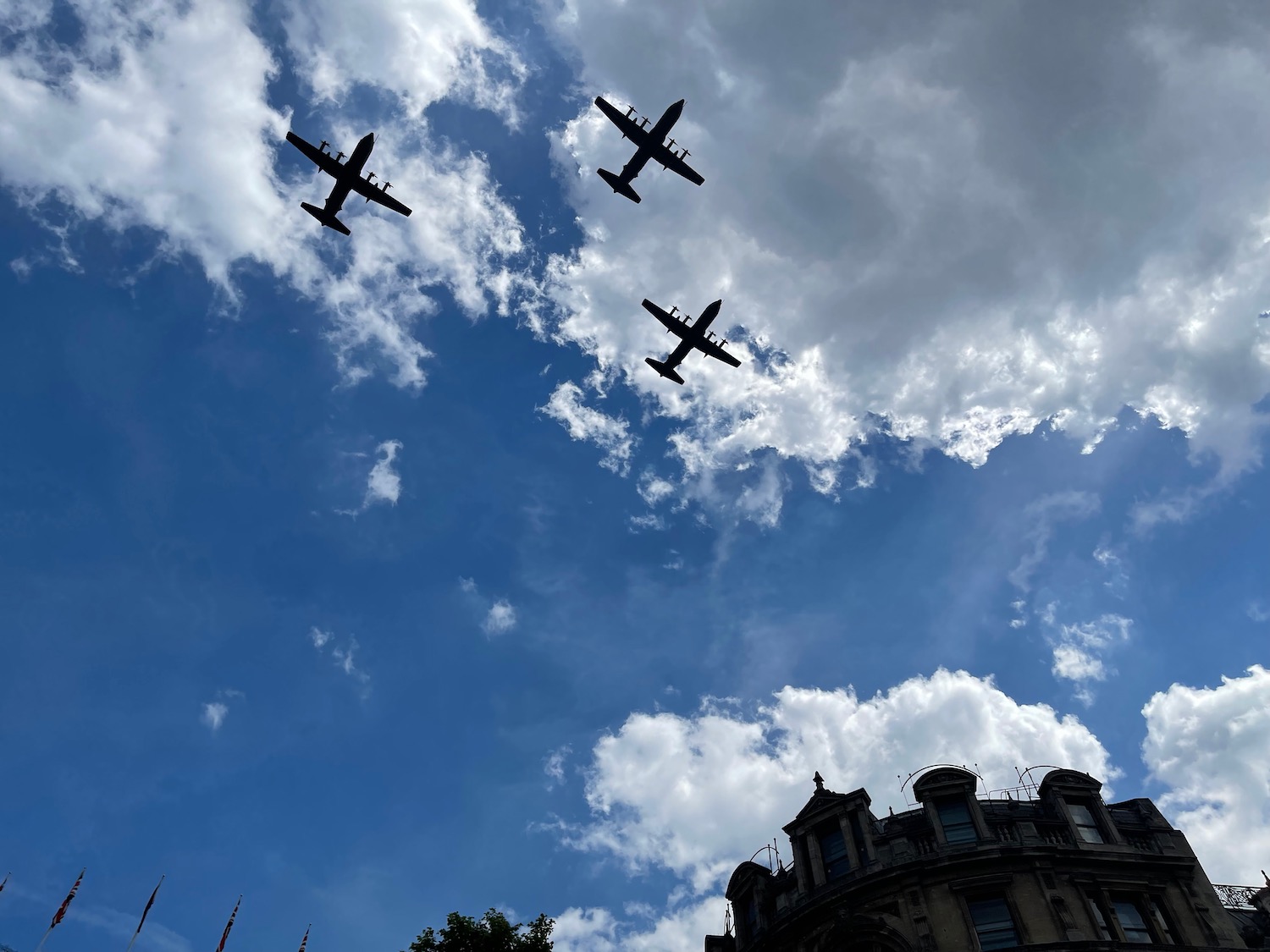 a group of airplanes flying in the sky