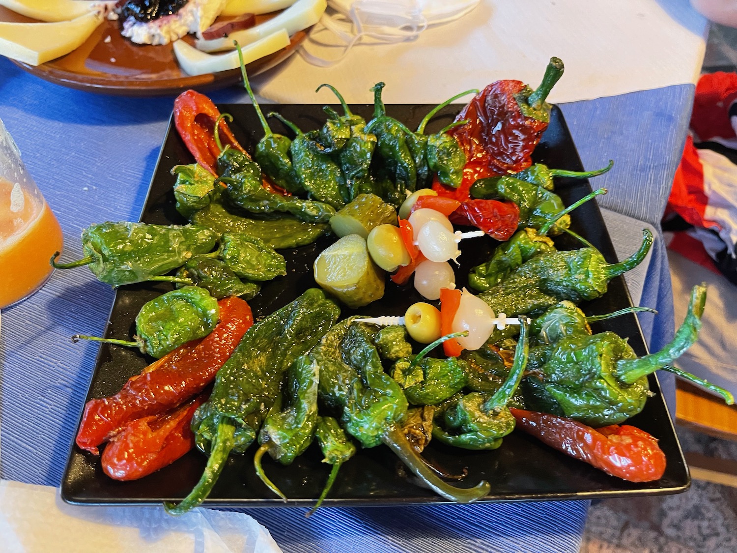 a plate of food on a table