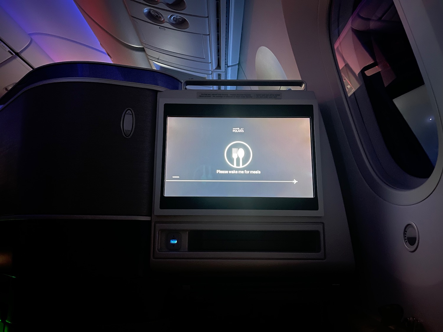 a screen on a plane