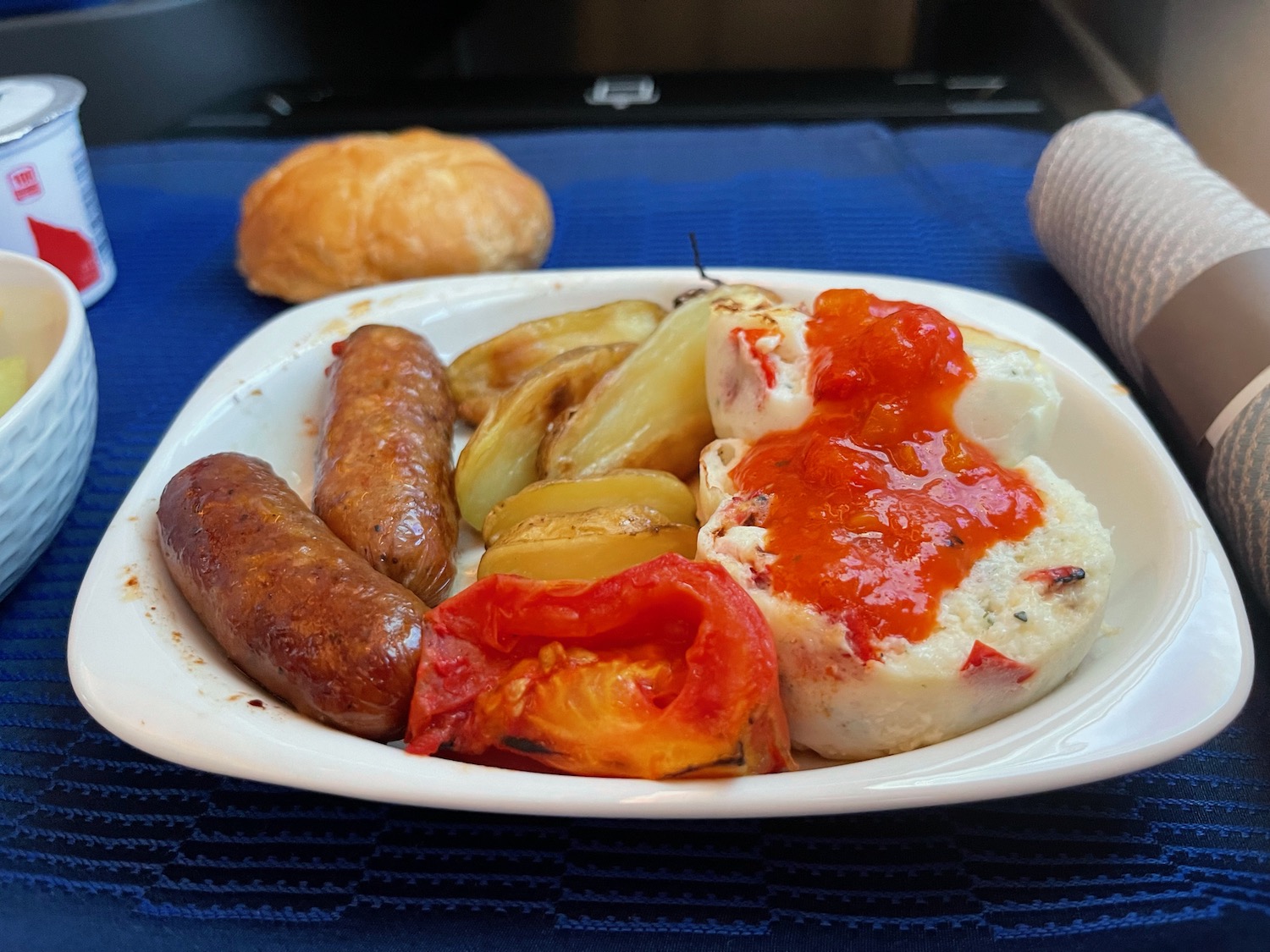 a plate of food on a table