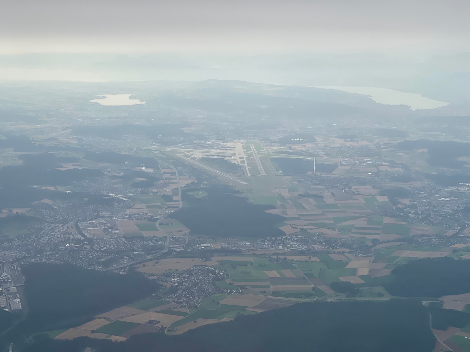 an aerial view of a city