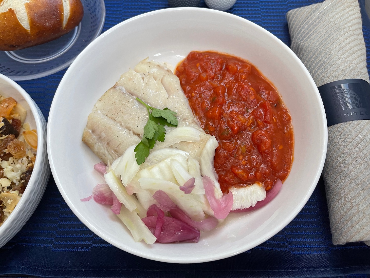 a bowl of food on a table