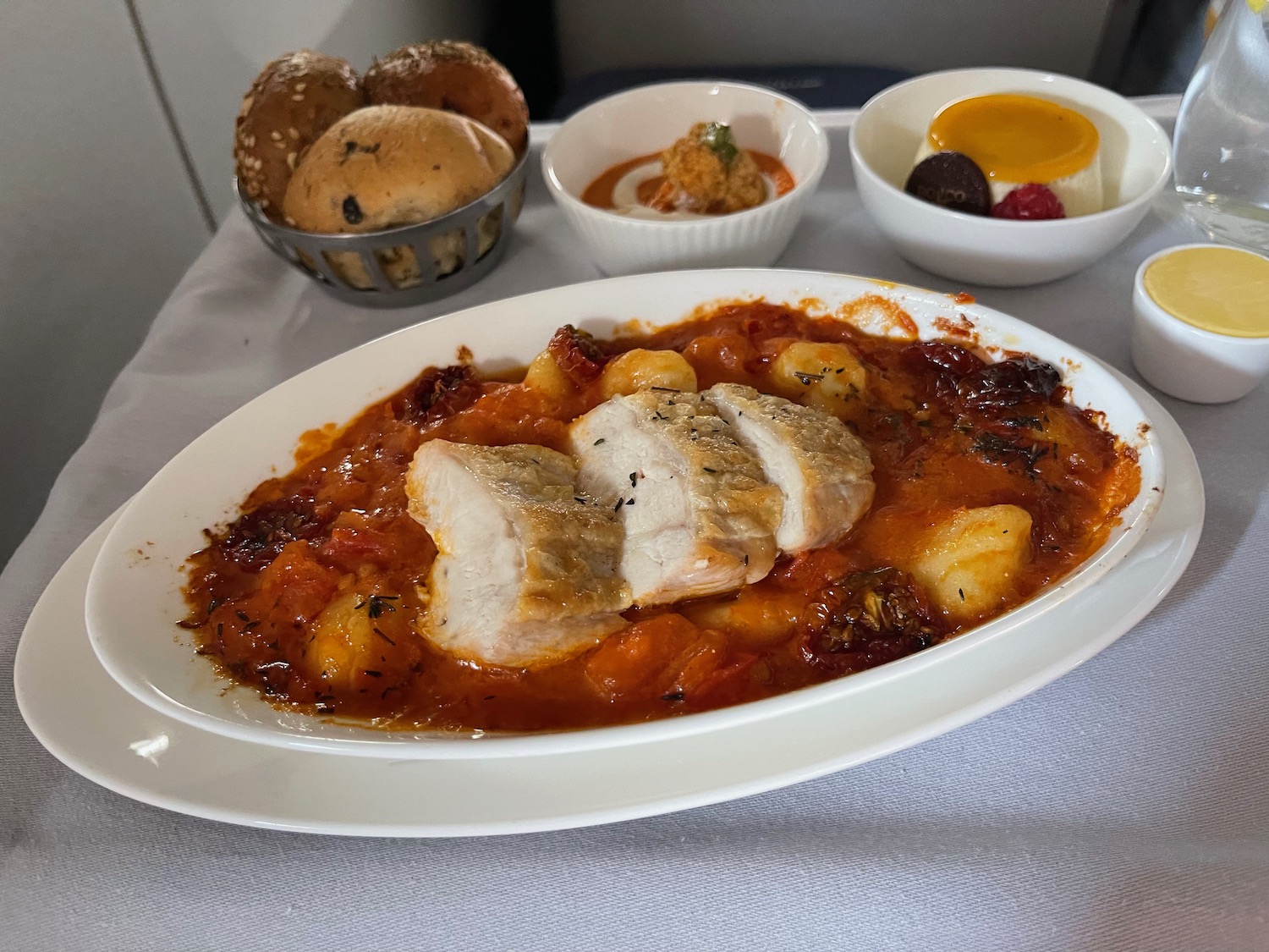 a plate of food on a table