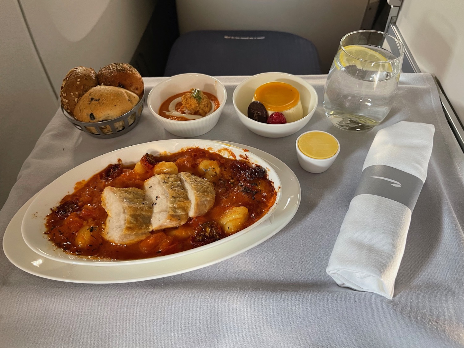 a plate of food on a table