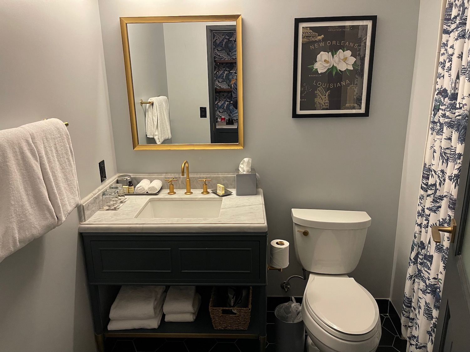 a bathroom with a mirror and sink