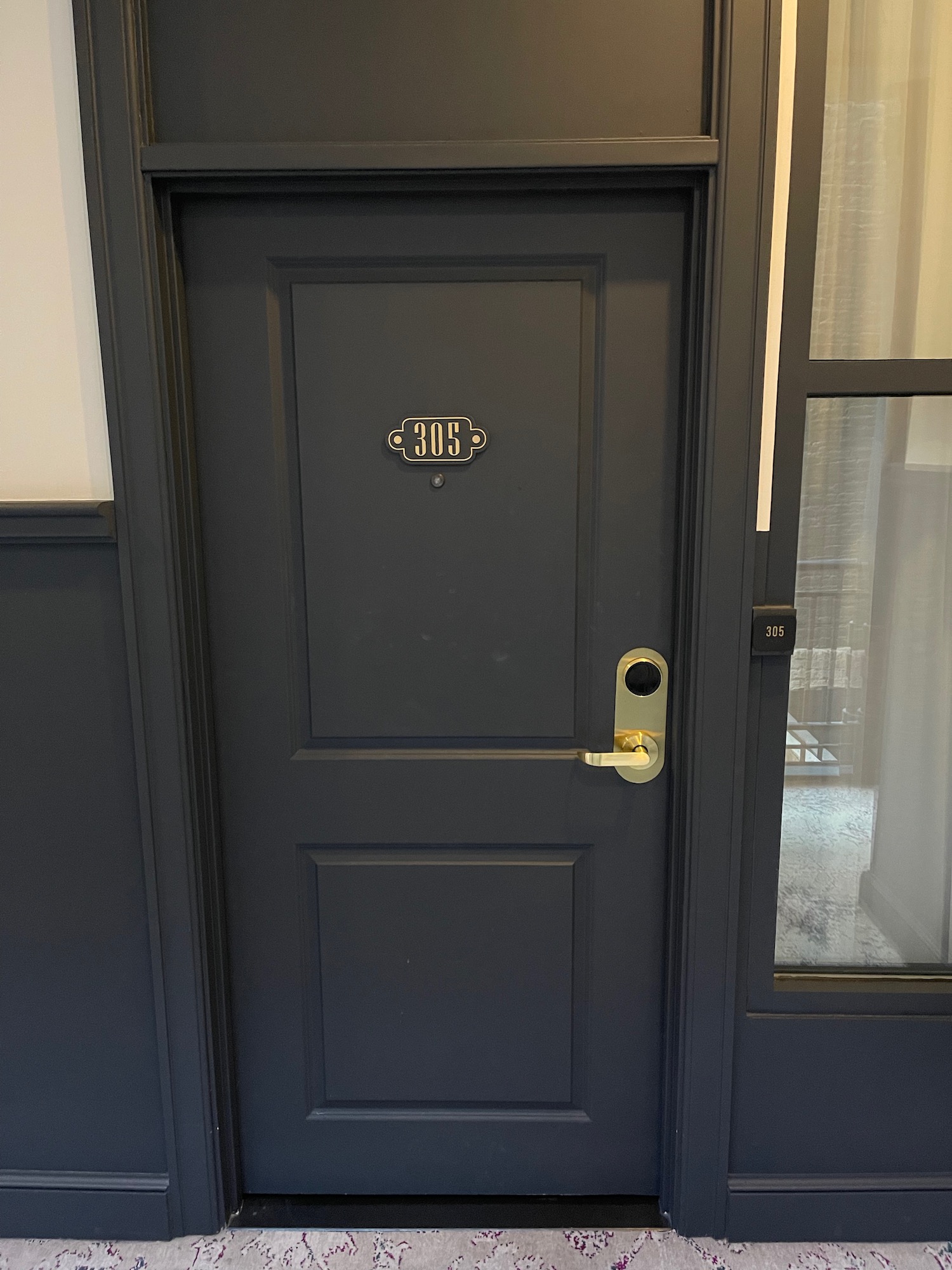 a door with a number on it