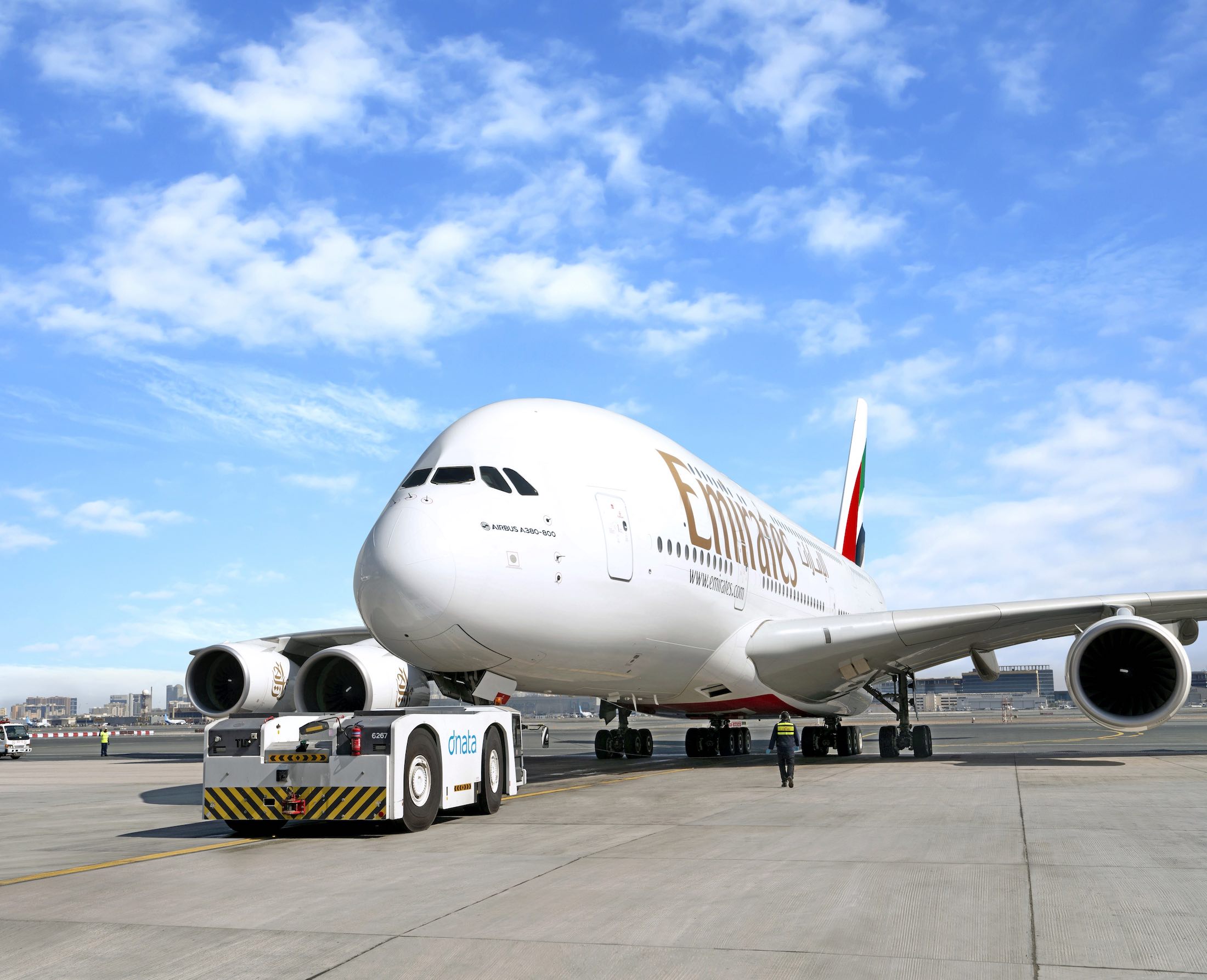 a large airplane on a runway