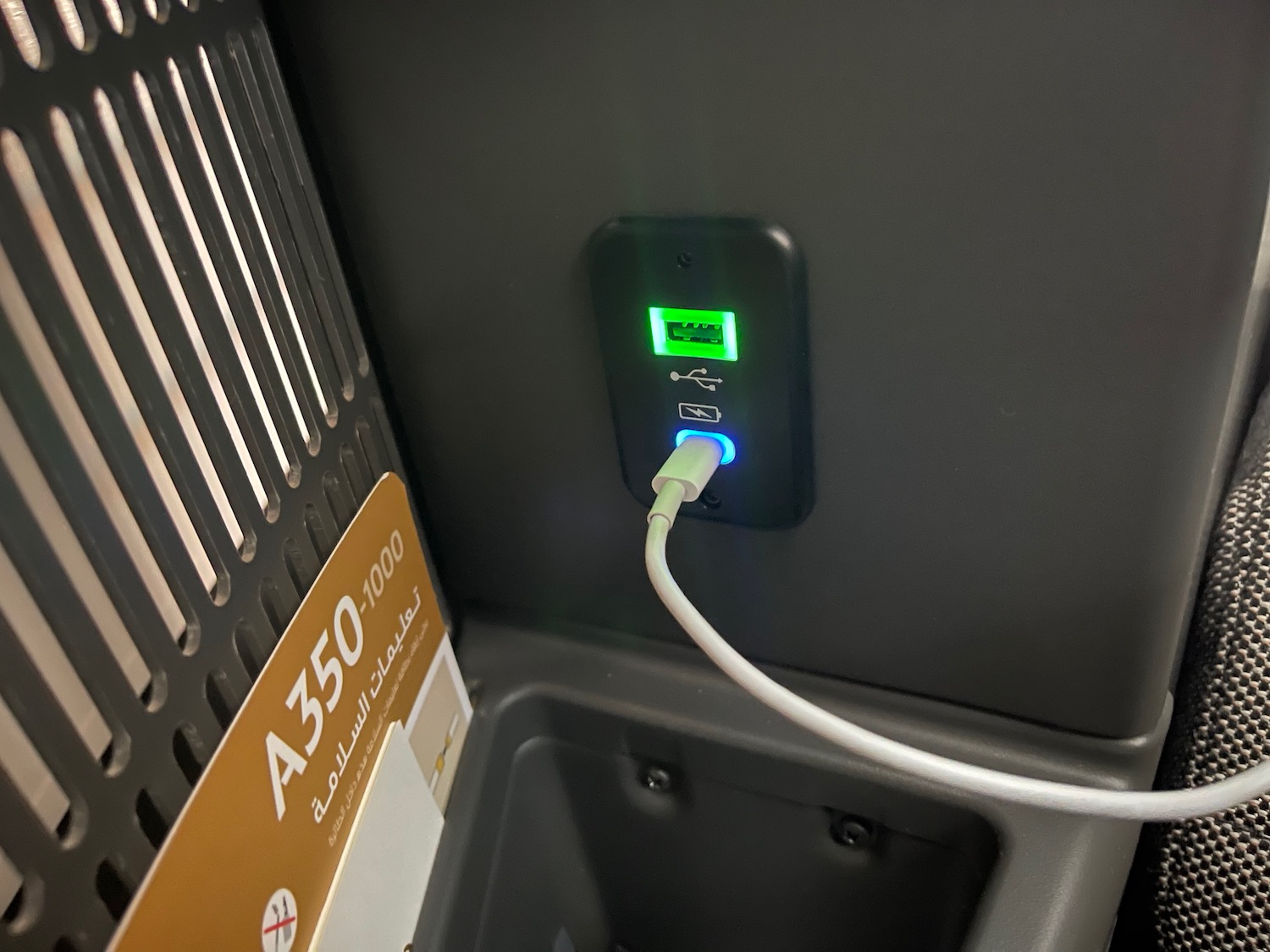 a plug in a charging station