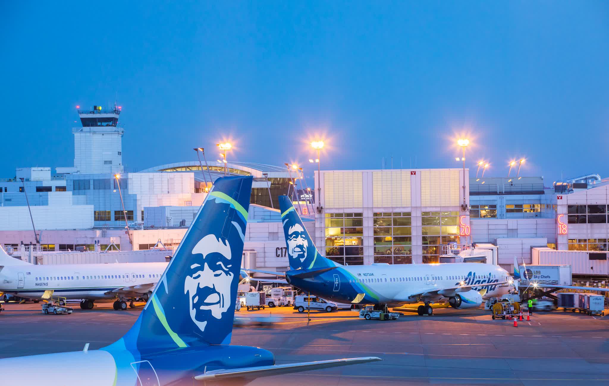 airplanes at an airport