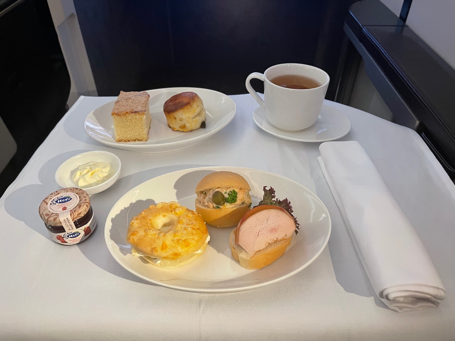 a plate of food on a table