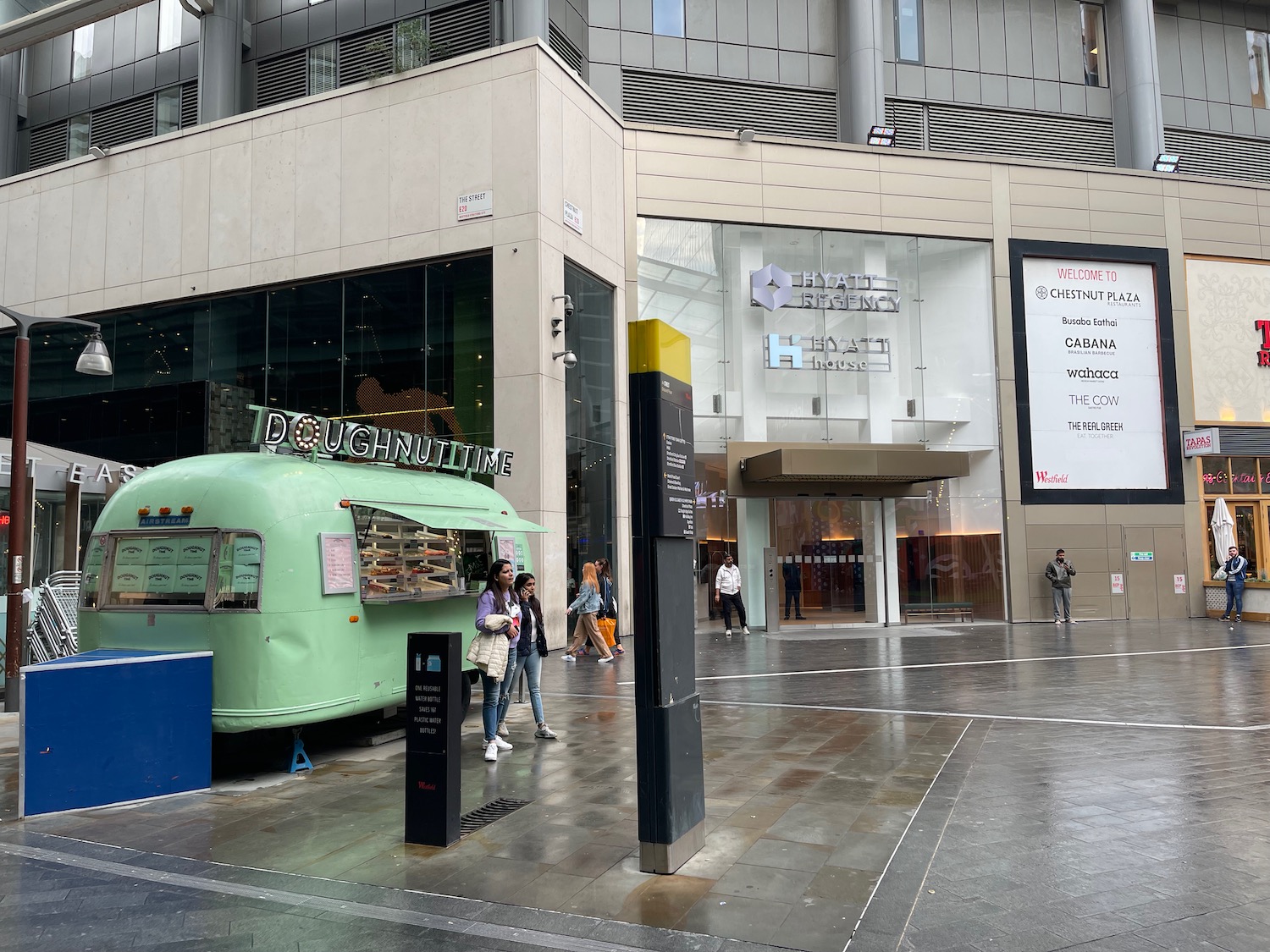 a food truck in a city