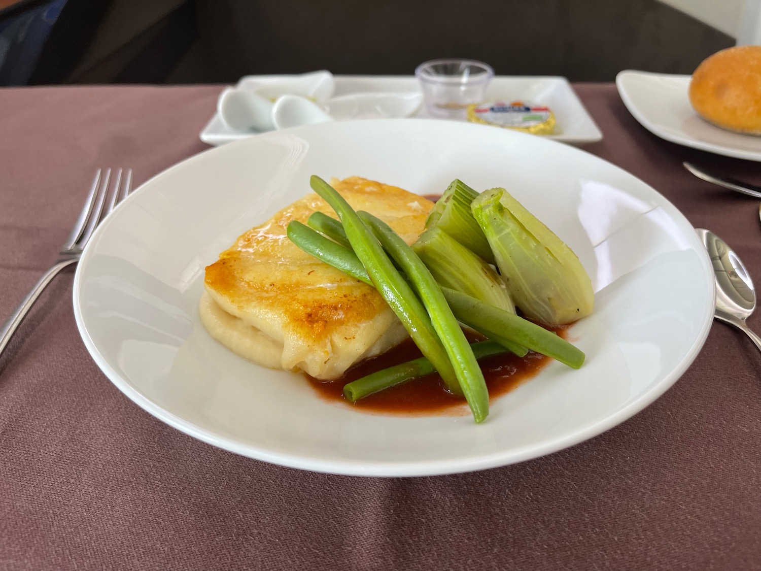 a plate of food on a table