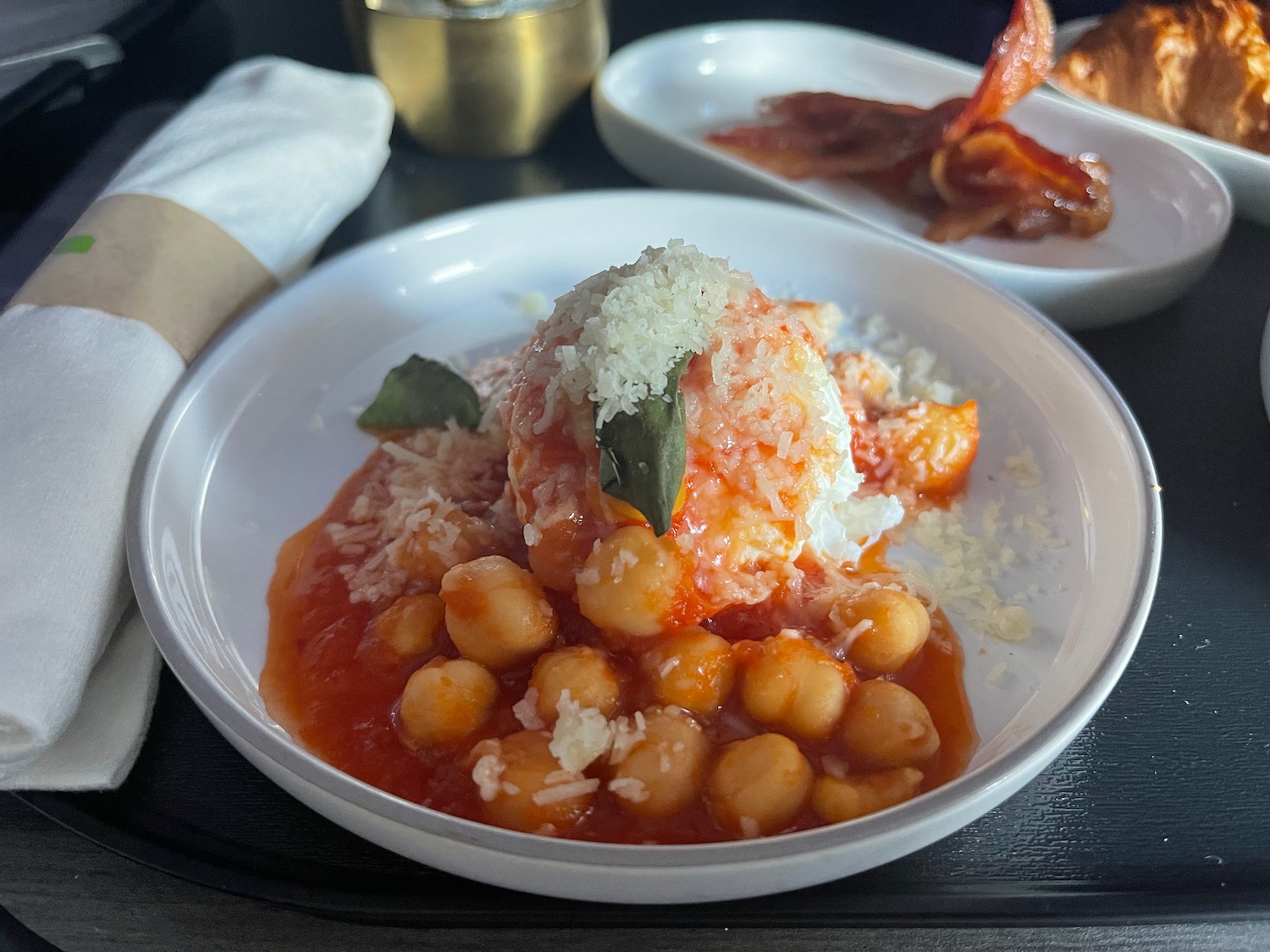 a plate of food on a table