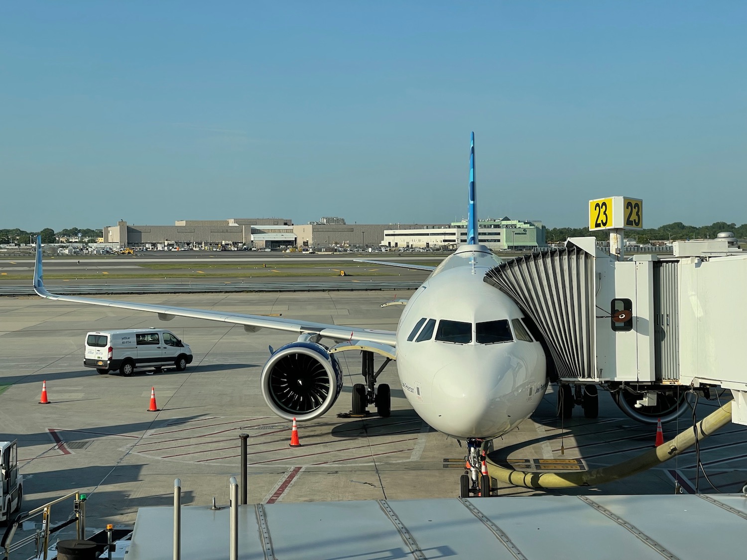 an airplane at an airport