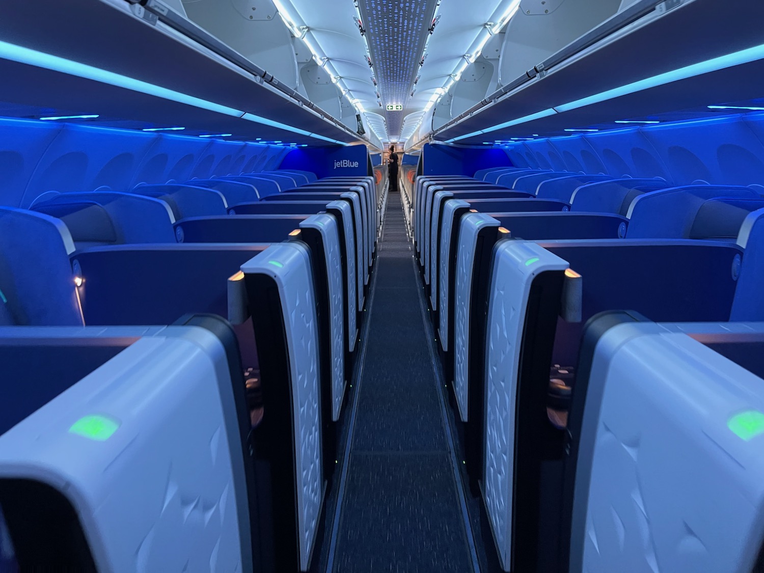 an airplane with rows of seats