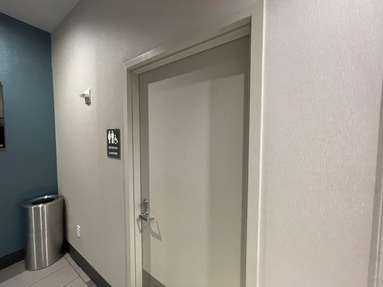 a white door in a room