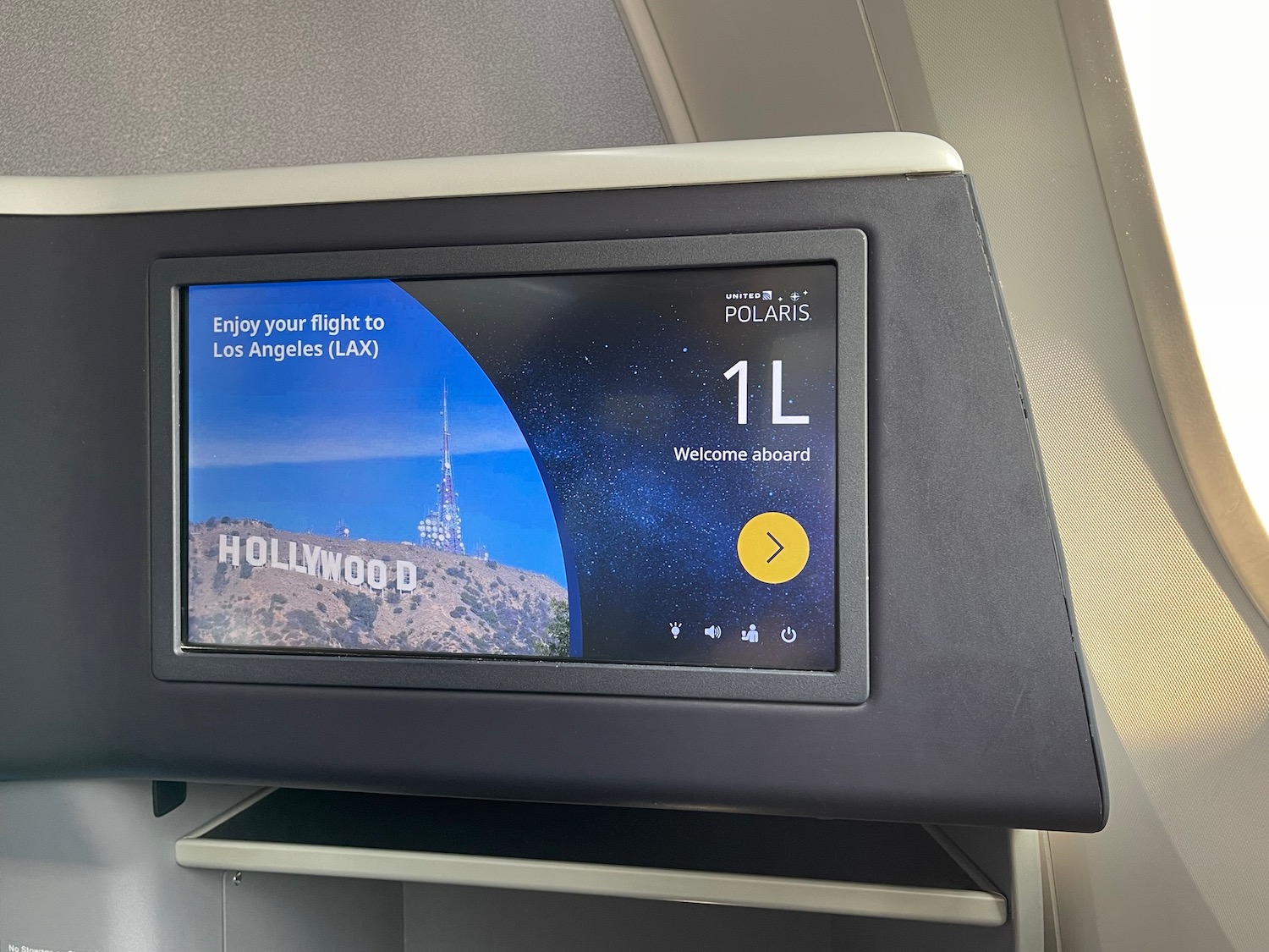 a screen on a plane