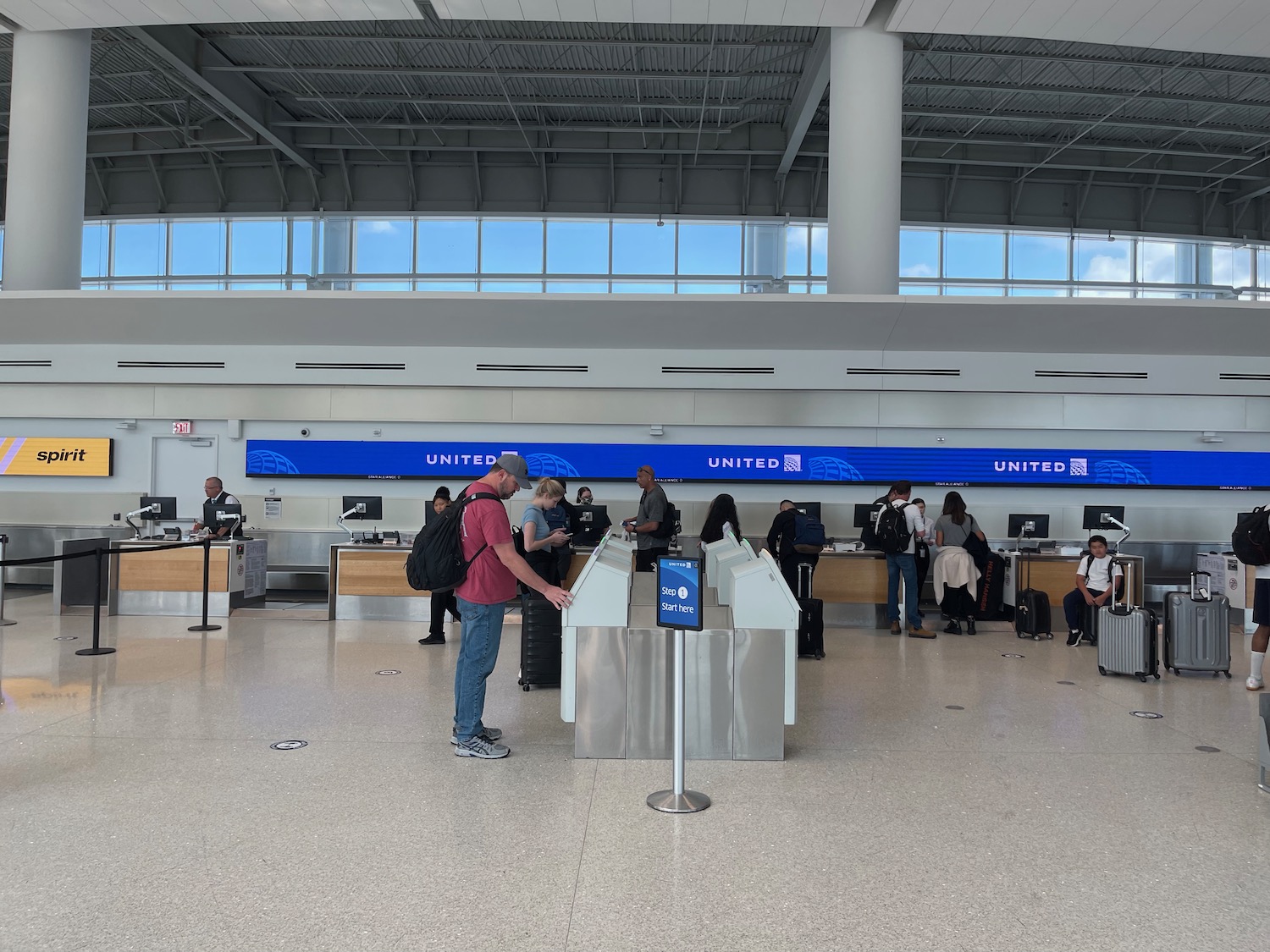 people standing in a terminal