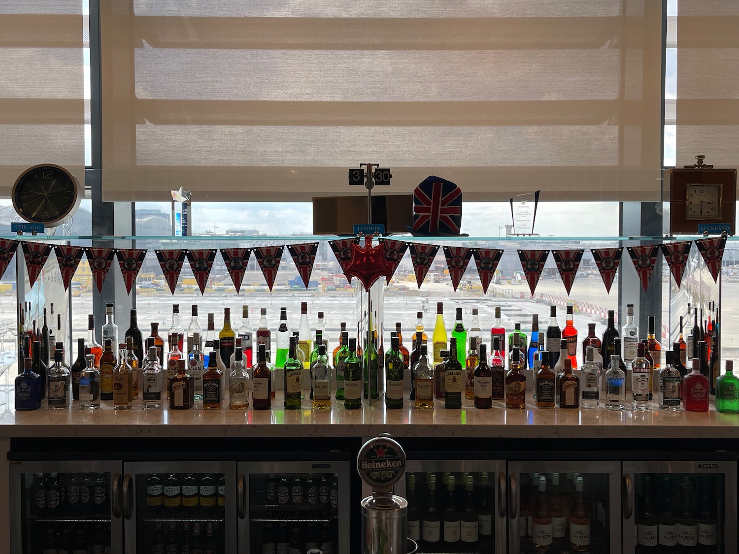 a bar with bottles of alcohol