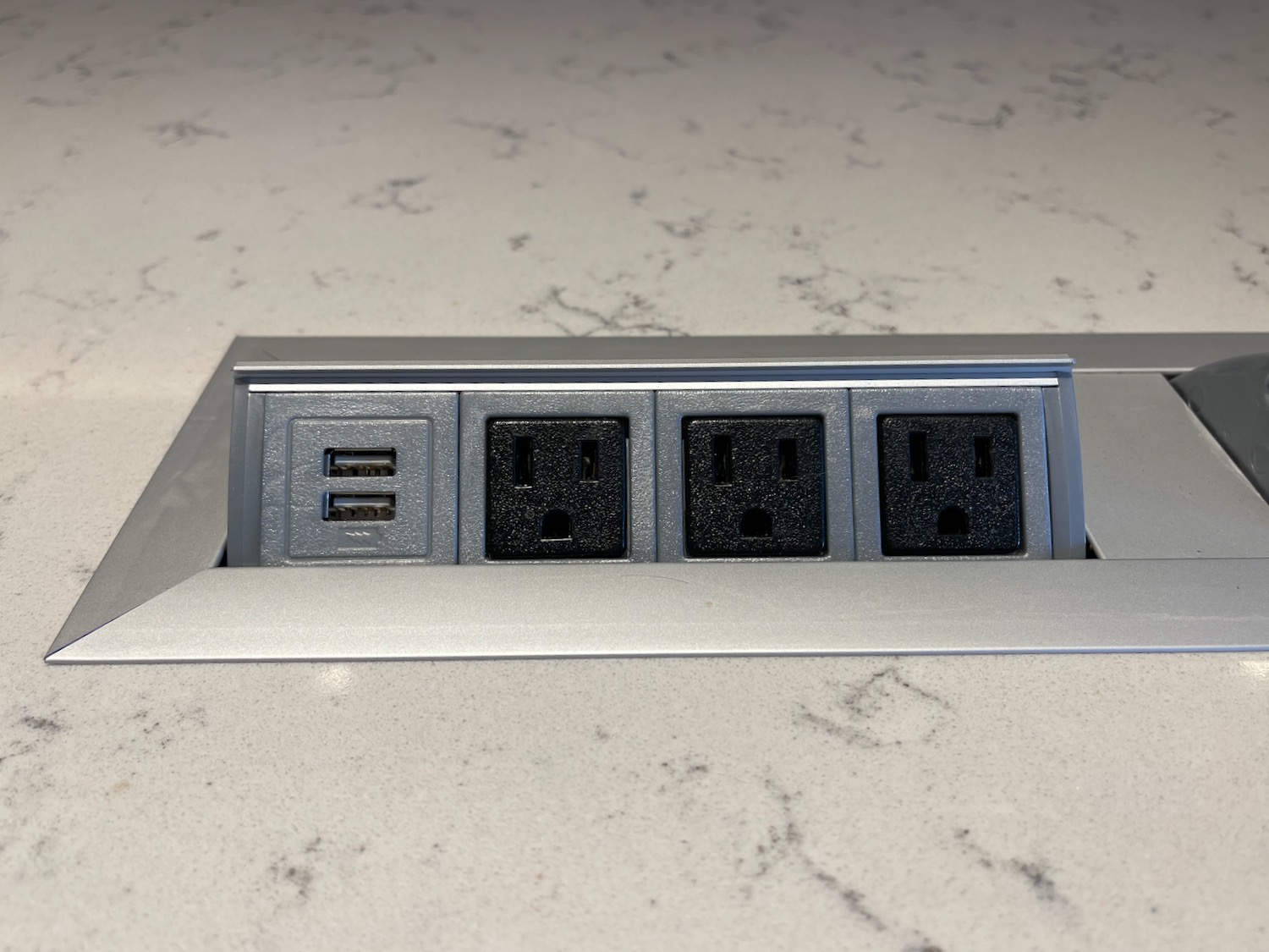 a power outlet with multiple outlets