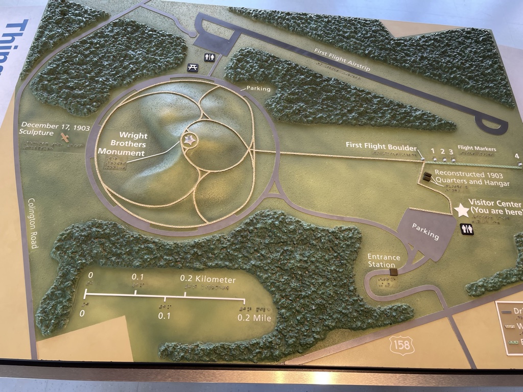 Wright brothers national memorial layout