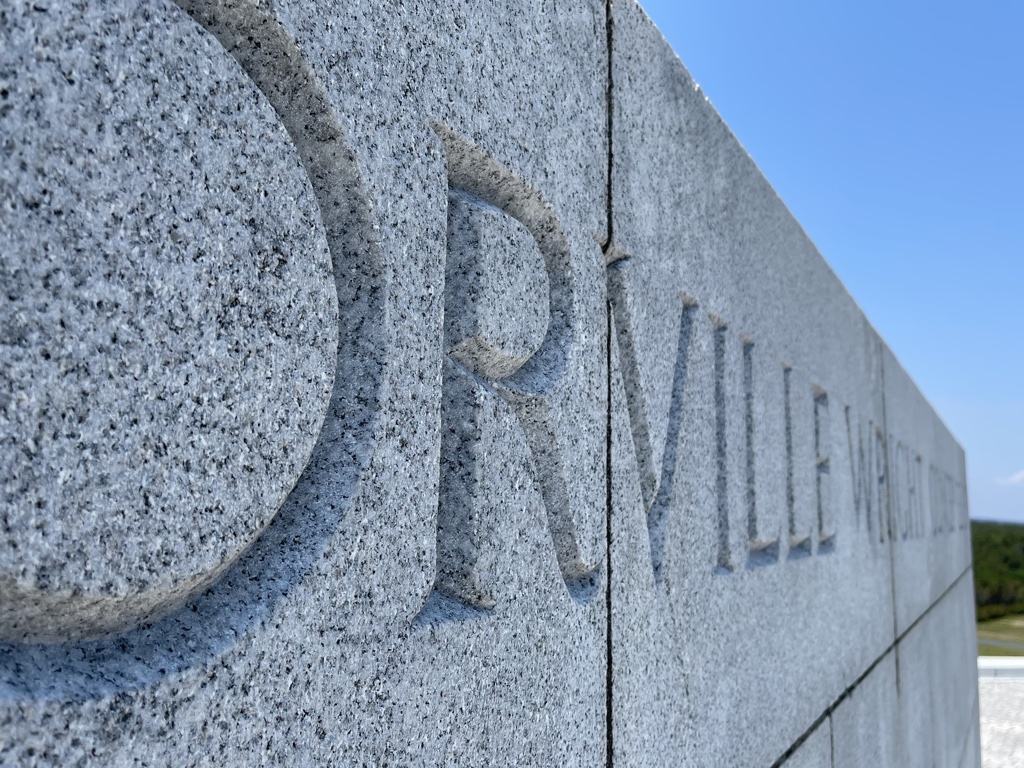 Wright brothers national memorial names etched