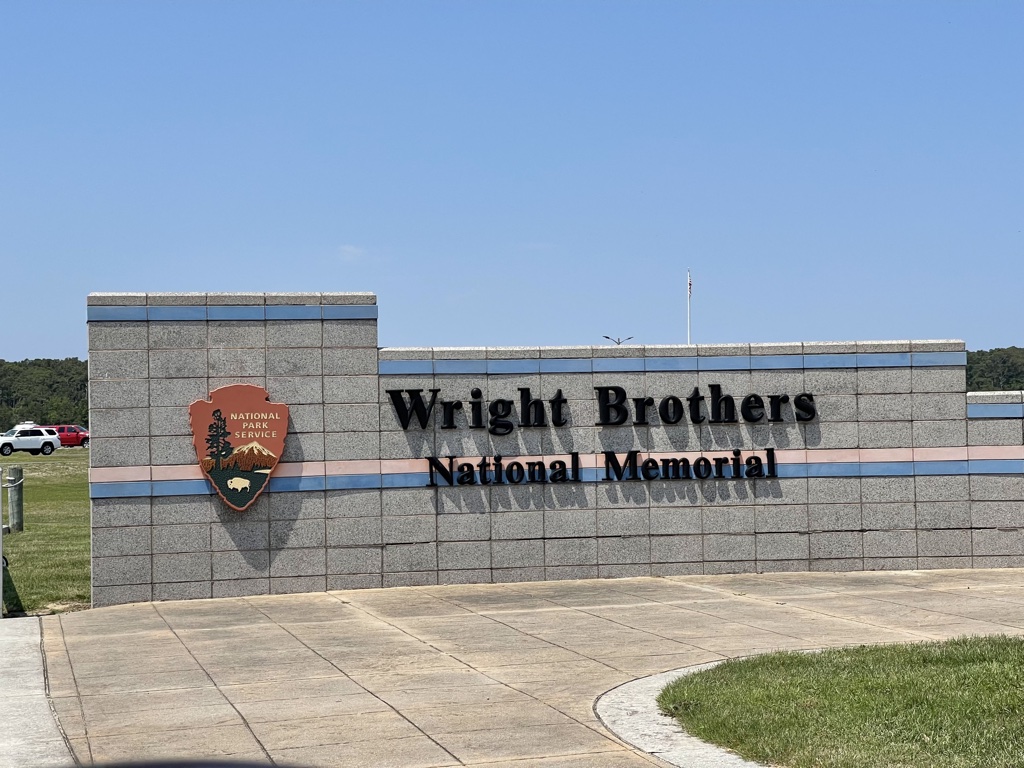 entrance to the Wright brothers national memorial